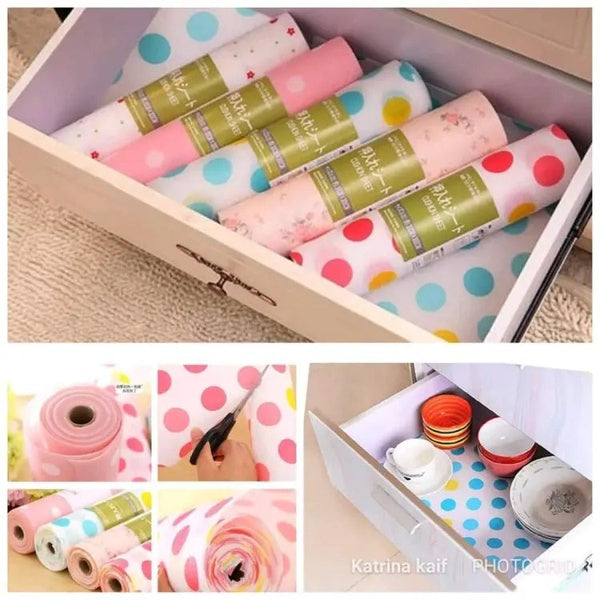 1 Roll - Kitchen Polka Foamic Sheet ( 45 x 150cm ) ( Random Design ) - Pack of 1