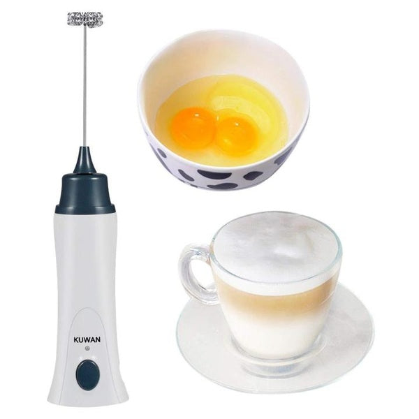 Rechargeable Electric Coffee Frother & Milk Beater – Handheld Foam Maker with Stainless Steel Whisk, USB Charging, and Powerful Motor - GlowLaa.com