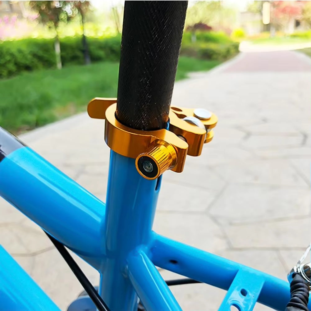 Bicycle Seat Post Clamp | Bike Seat Rod Lock (black)