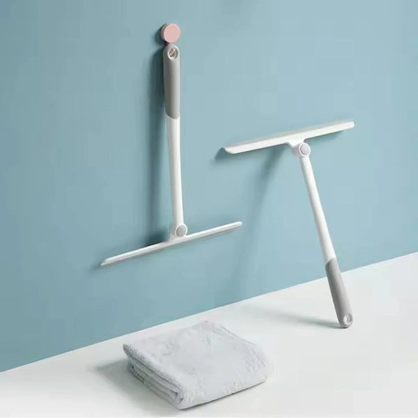 Rotating Glass Cleaning Silicone Blade Window & Mirror Squeegee (random color) - GlowLaa.com