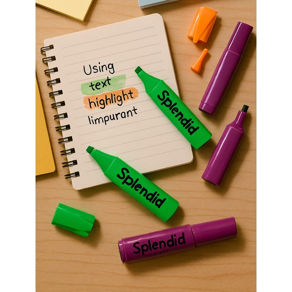 Pack of 3 Highlighters – Vibrant, Long-Lasting, Smooth Ink for Study, Office & Creative Use - GlowLaa.com