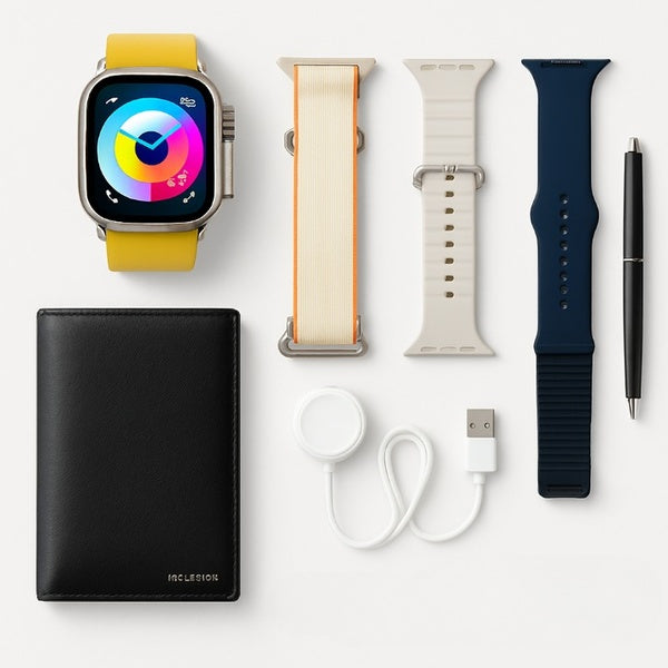 New Model S200 Smart Watch – Full Display with Original Strap, Wallet Feature & Protective Cover - GlowLaa.com