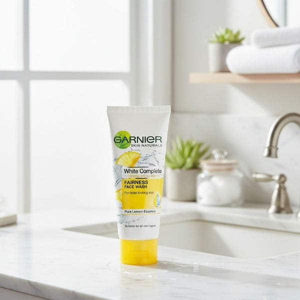 Garnier Pure Lemon Essence Face Wash – 100g Brightening Daily Cleanser for Fresh, Oil-Free & Radiant Skin | Gentle Liquid Formula - GlowLaa.com