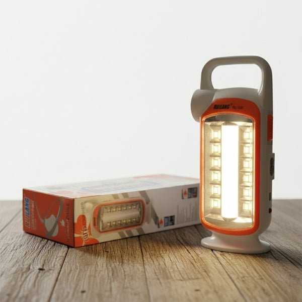 Ruilang RL-130 Rechargeable Portable LED Emergency Light – Super Bright Tube Lamp, Built-in 1200mAh Battery, 2–5 Hrs Runtime, Long Lifespan SMD LED - GlowLaa.com