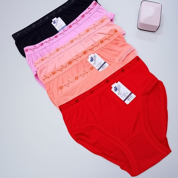 Pack of 3 Women’s Underwear – Comfortable Lycra Banyan Fabric Panties for Everyday Wear, Available in Sizes S, M, and L – Soft, Stretchable, and Breathable Innerwear (Random Color) - Small - GlowLaa.com