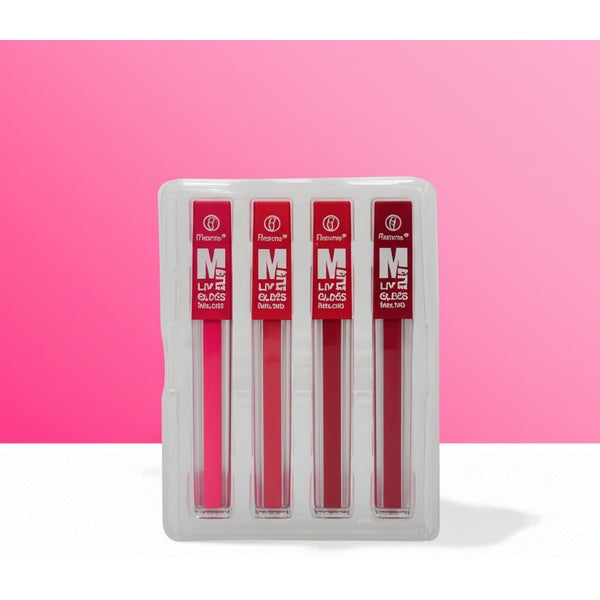 6-Piece Matte Lip Gloss Set – , Waterproof Lip Color Kit for All-Day Wear P