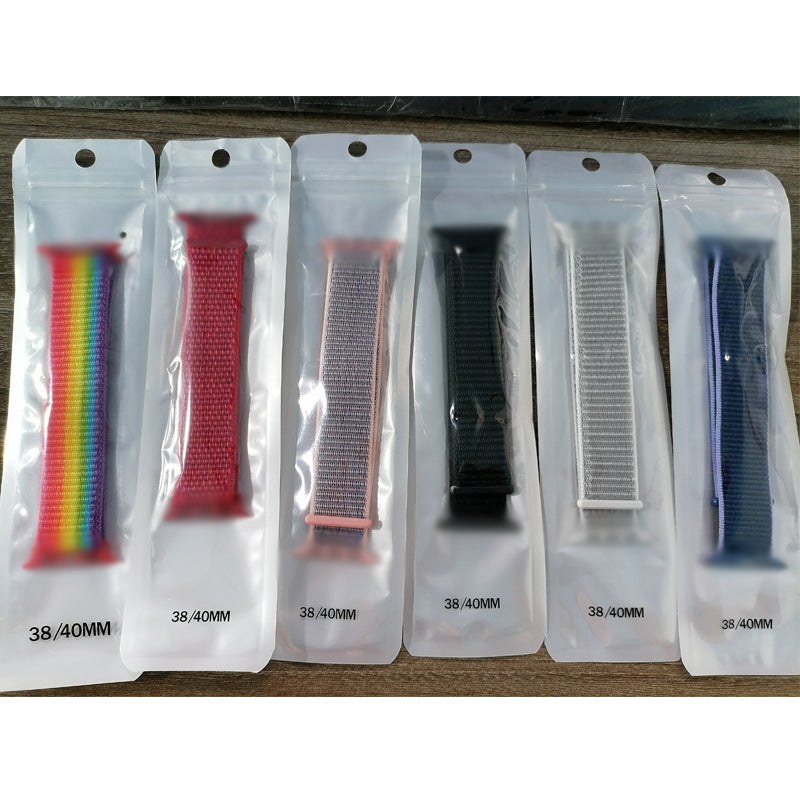 Apple Nylon Watch Strap (Random Color & Design) - 38
