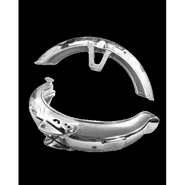 Mudguard Front & Back Set 70CC Motorcycle Metal Chrome Material Front Back Mudguard Set - GlowLaa.com