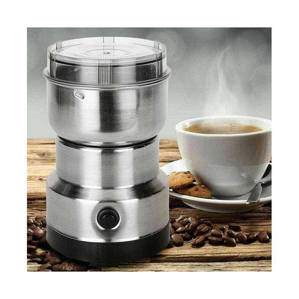 MULTI PURPOSE ELECTRIC COFFEE GRINDER AUTOMATIC COFFEE SPICE GRINBEANDER STAINLESS STEEL - 150 Watts - GlowLaa.com