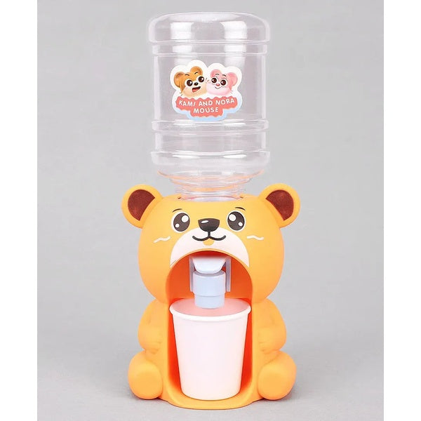 Cute Bear Water Dispenser Toy for Children Mini Drinking Fountain Pumps Water Juice Milk Drinking Fountain Simulation Cartoon Kitchen Toy (Bear) (Random Color) - GlowLaa.com