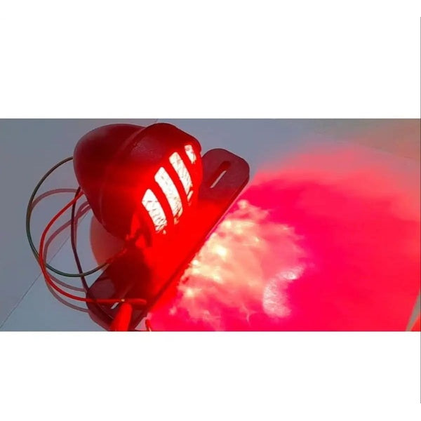Motorcycle cafe racer backlight, Tale light, brake light with number plate holder 2 in 1 vintage quality ,grill backlight for bikes universal fitting - GlowLaa.com