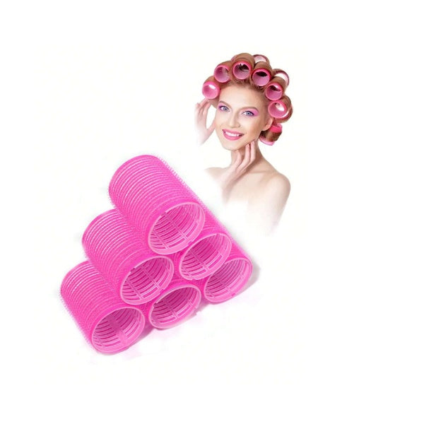 Magic Hair Roller Self-Grip Holding Rollers Hairdressing Curlers Hair Design Sticky Cling Style (12 Pcs) (random color) - GlowLaa.com