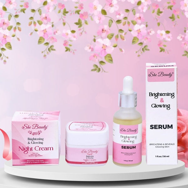 She Beauty Dual Deal Whitening Serum With Night Cream - GlowLaa.com