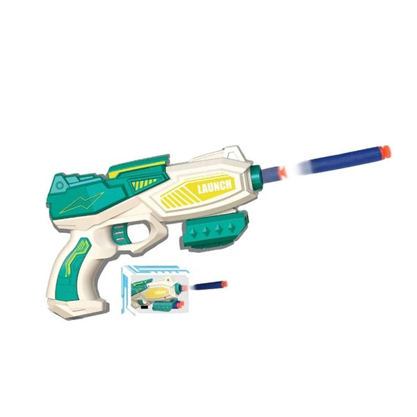 Plastic Soft Bullet Gun Toy | Best Quality Toy For Kids - Soft Bullet Shooting Gun - Random Color - GlowLaa.com