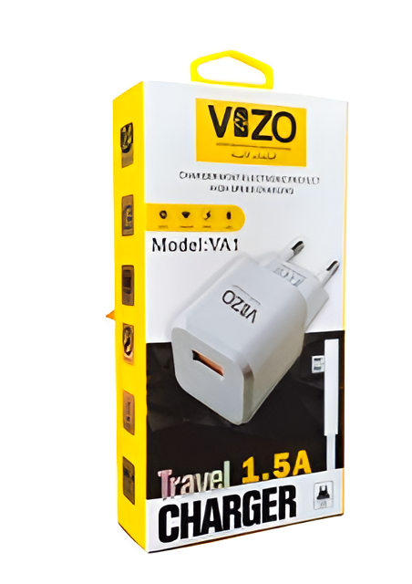 Va1 Micro Charger | Vizo VA1 Charger Micro USB Charger | Android Charger | Mobile Phone Charger - 1.5A Output Charger