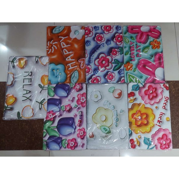 3D Cartoon Printing Diatom Mud Cushion Antislip Water Absorbent Foot Pad Diatomaceous Earth Foot Mat For Bathroom - (Random Design) - Size 15×23 inches