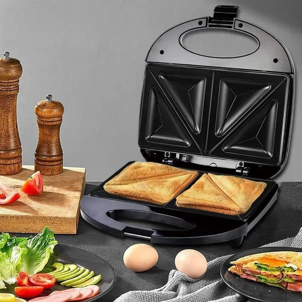 Electric Sandwich Maker, Mini Sandwich Machine, Electric Triangle Sandwich Maker, Portable Sandwich Maker - GlowLaa.com
