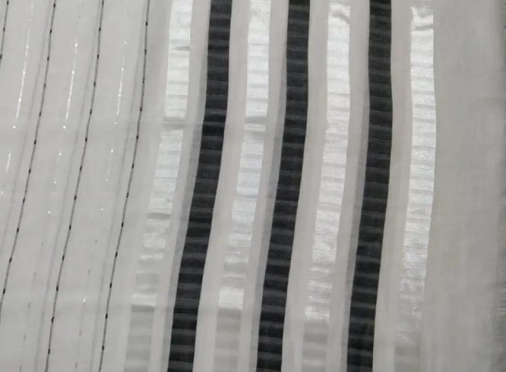 Lawn khadi border scarf