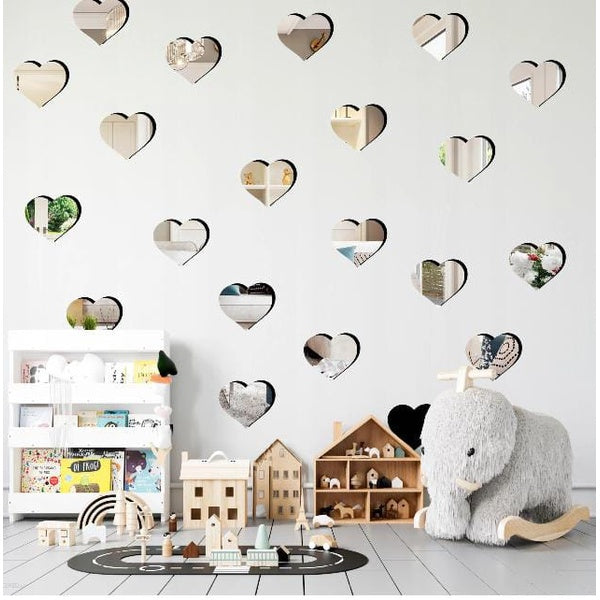 Acrylic Sticky Heart ?? | 1.5 Inch. - Pack of 20pcs