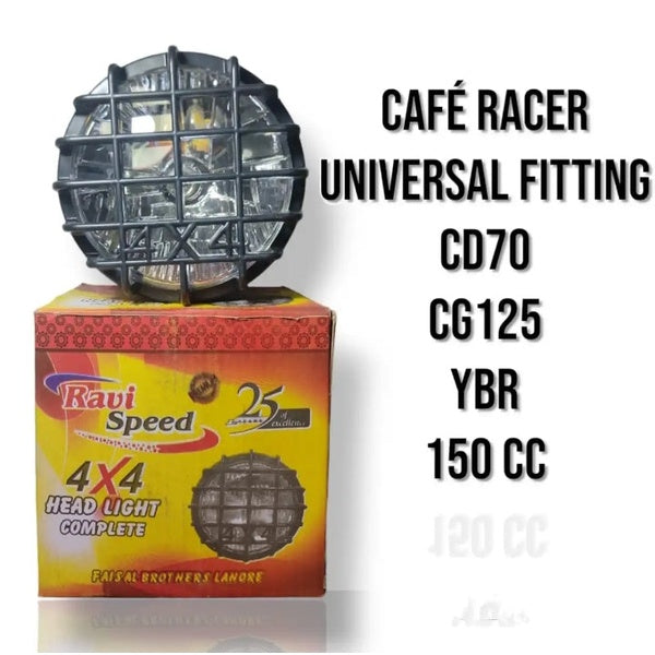 Round 4x4 style headlight universal motorcycle - GlowLaa.com