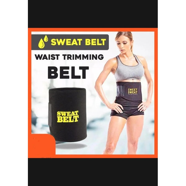 Sweet sweat Belt for Weight Loss Slimming Trimming Waist Trainer Fitness Belt for men and women - GlowLaa.com