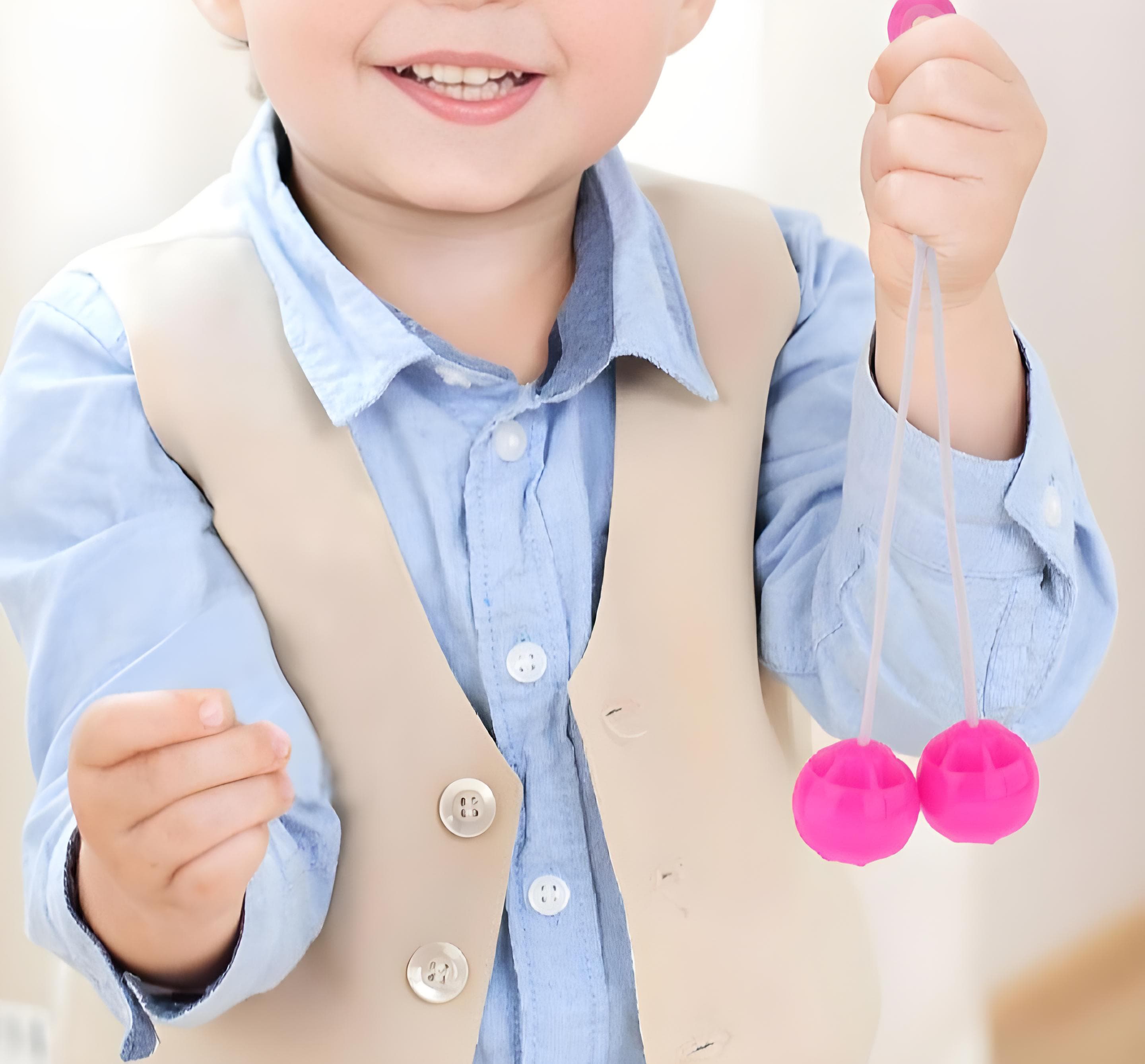 1 packet tak tak clacker ball | china ball | pack of 1 pair ( 2 balls ) for kids and adults (Random Color)