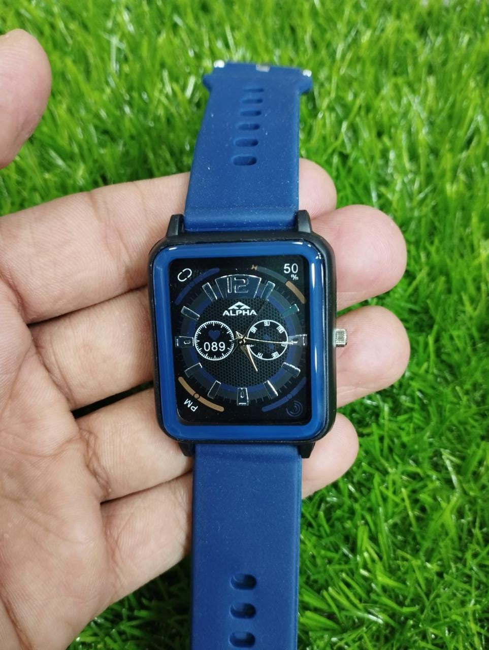 ALPHA Wrist Watch for Men - Without Box - purple