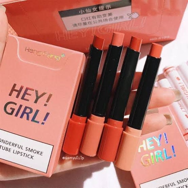 Hey Girl Pack of 4 Smoke Lipstick - GlowLaa.com