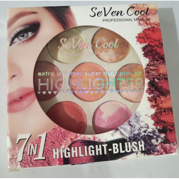 (Pack of 2) Seven Cool Blush & 2 in 1 Mascara Liner Deal - GlowLaa.com