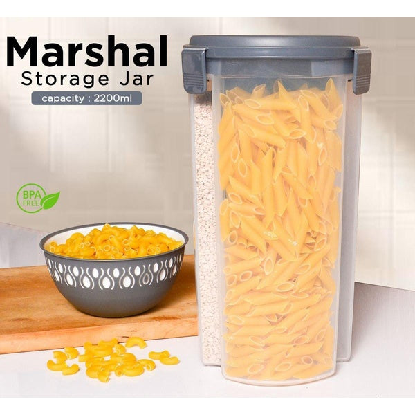 3 in 1 Transparent Air Tight Container with 3 Partitions