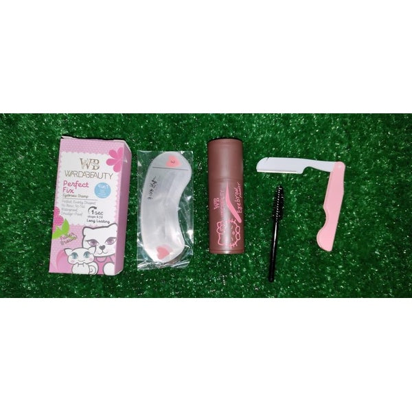 3 in 1 Eye brow Deal eyebrow stamp, Eye brow pencil, eyebrow razor tinkle