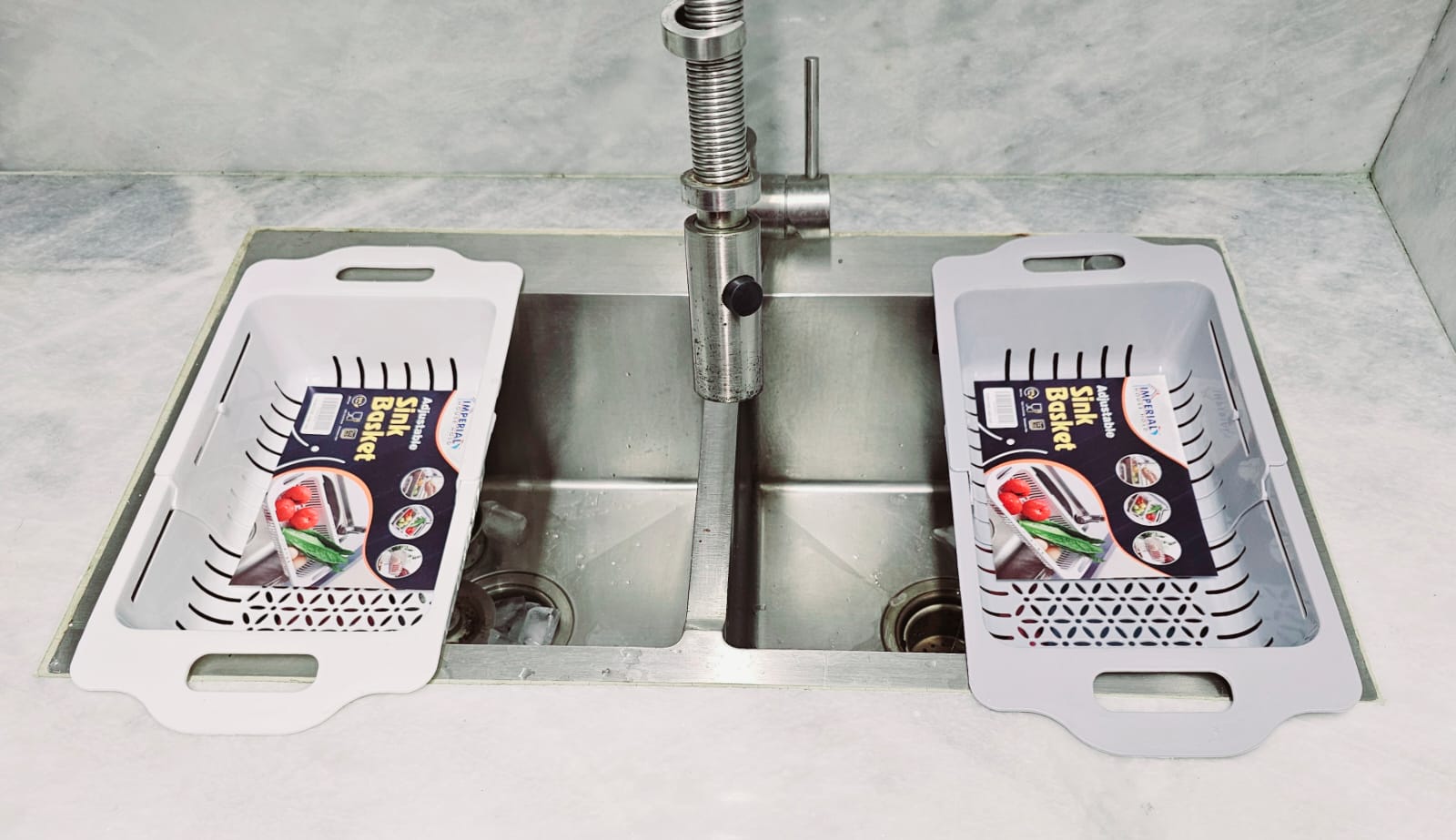 Kitchen Plastic Dish Drainer and Drying Rack Sink Basket for Washing Bowls Utensils Vegetables Fruits Storage Organizer (Random color)