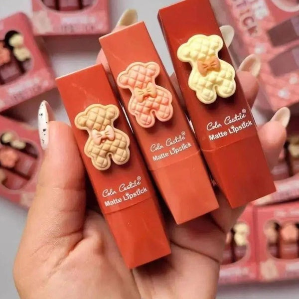 pack of 3 Color castle pigmented lipsticks pack - GlowLaa.com