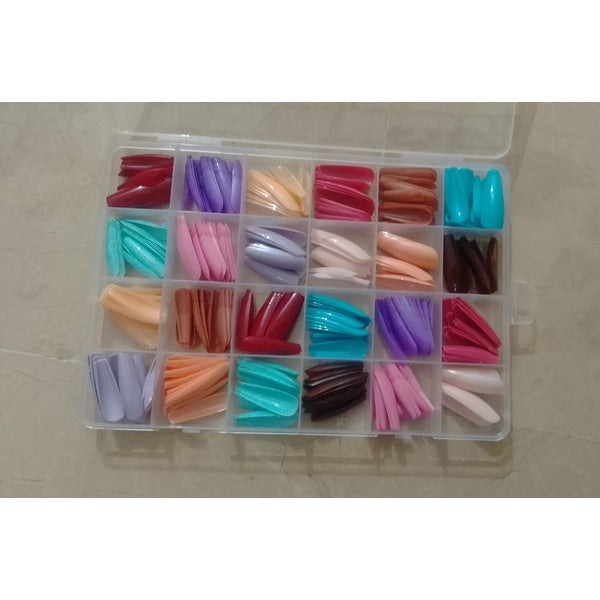 288 PCs colorful and Shiny nails box (Random Color)
