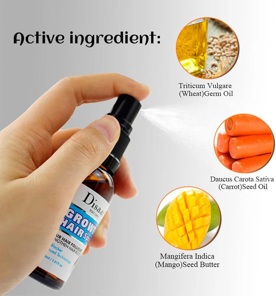 Original Growth Hair Oil Spray Repair Follicles Strengthen Hair Root DHT Blocker Nourishing 30ml