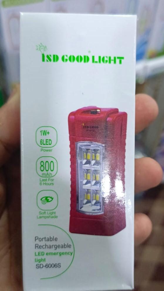 LED Light Solar and Electric Rechargeable Emergency Battery and Torch Light