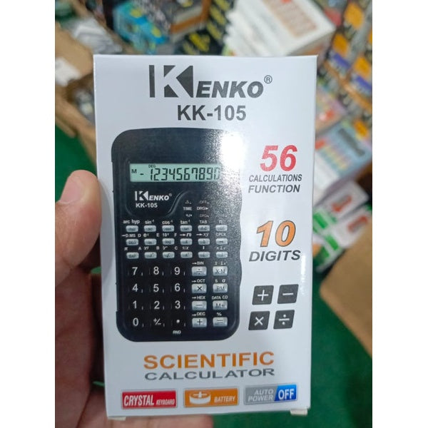 KENKO Scientific Calculator KK-105 function with time - GlowLaa.com