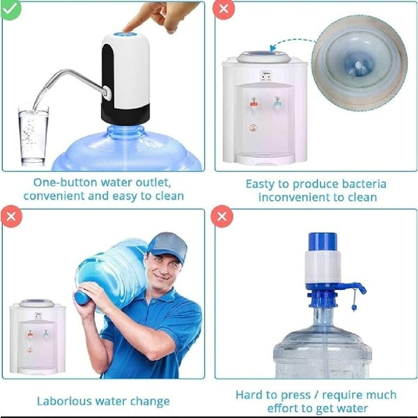 Electric Water Dispenser Portable Automatic Electric Water Pump Drinking Bottle Switch USB Rechargeable Water Pump Machine