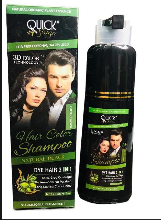 Quick Shine Hair Color Shampoo 200ml - Black