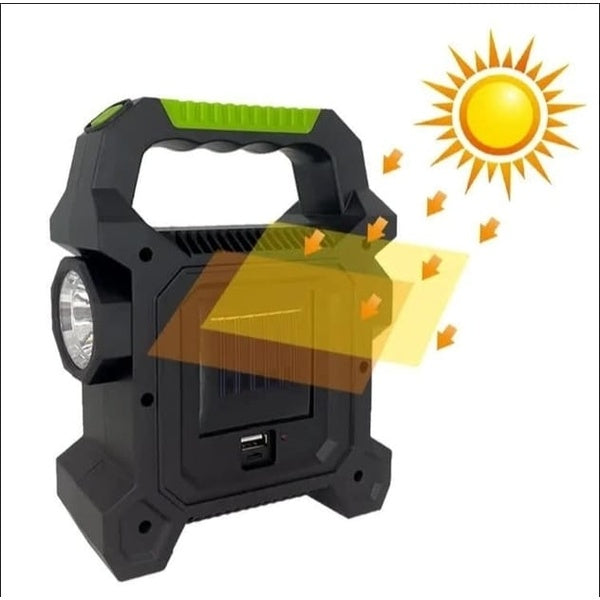 Multifunctional Solar Portable Emergency Lamp JY-258a | LED Torch light powerbank for outdoor camping - GlowLaa.com