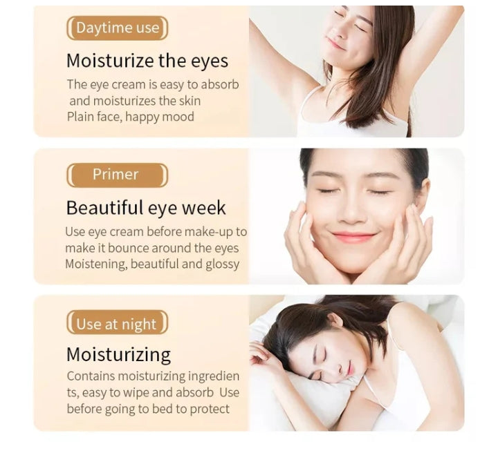 BioAqua Rice Brightening Eye Cream Rice Raw Pulp Eye Cream Acne Scar Removal - 20g