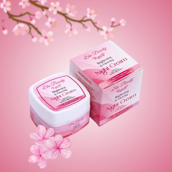 She Beauty Whitening Night Care Cream ,FRAGRANCE-FREE NIGHT CREAM - GlowLaa.com