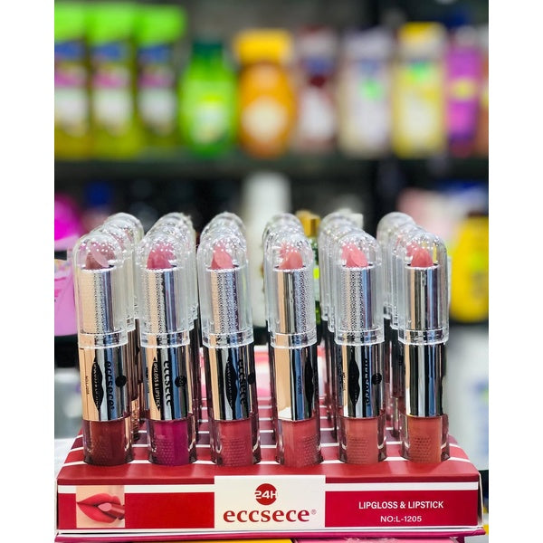Highly Pigmented, Soft And Smooth Texture Matt - 2 in 1 Lipstick + Lipgloss (Random color) - GlowLaa.com