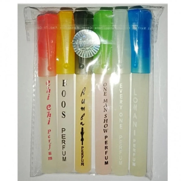 Set of 6 different Fragrances Pocket Sized Perfumes For Women- 8ml Each - GlowLaa.com