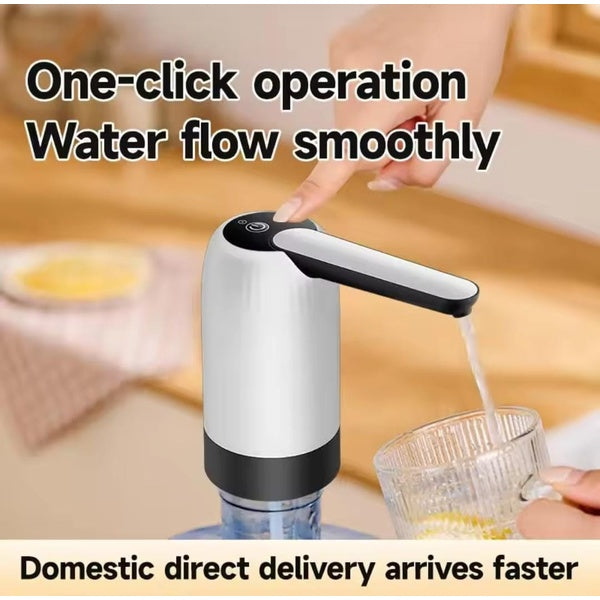 Drinking Water Bottle Pump Automatic Drinking Water Pump Mini Portable Household Water Dispenser USB One Click Drinking Water - GlowLaa.com