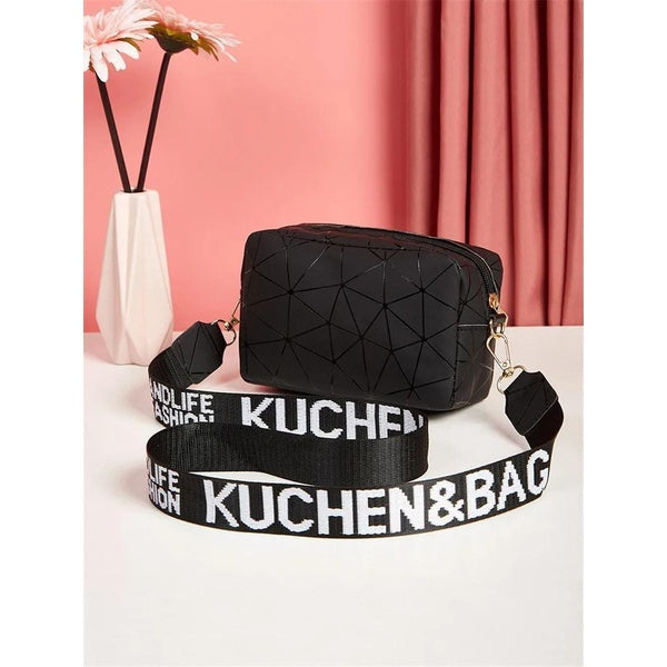 ( 1 Piece ) Girl's Crossbody Bag - Multipurpose, Mini, Convertible PU Leather Bag in Multiple Colors | Best Quality Shoulder Bag For Women - Black