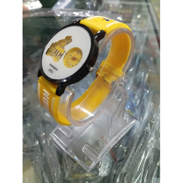 Peshawar Zalmi Logo Watch Psl Wrist Watches For Unisex Men’s formal Watch - Yellow - GlowLaa.com