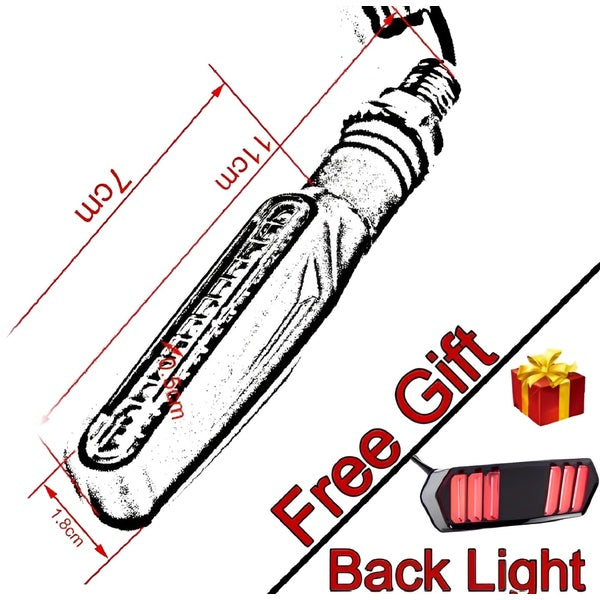 Set of 4 Fancy Indicators for All Bikes + Free Backlight | Compatible with CD 70, 125