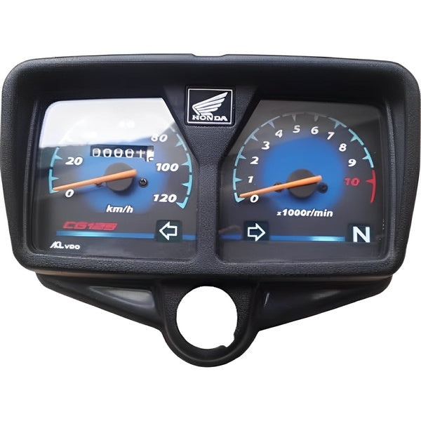Premium All-Black Speedometer for CG 125 Motorcycle & Honda 125cc Bikes - GlowLaa.com