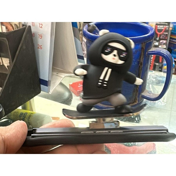 Funny Skateboard Bear Car Dashboard Decoration | Best Quality Decoration Piece For Car - GlowLaa.com